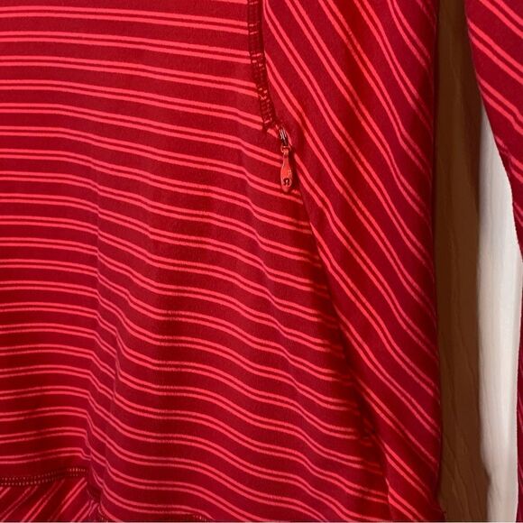 Lululemon Athletica Think Fast Half Zip Pullover Size 8 Deepest Cranberry - Picture 5 of 10